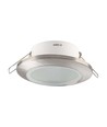 GU10 Einbaustrahler - Satin Nickel, rund, IP44, Loch: Ø7,0 cm, Maße: Ø9,2 cm
