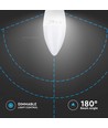 B15 5,5W dimmbare LED Kerzenlampe - Samsung LED Chip, 3000K, warmweiß, ersetzt 40W