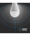 B22 15W LED Leuchtmittel - A65, Samsung LED Chip, ersetzt 100W, 200 Grad, weißer Kunststoff