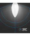 E14 4,5W LED-Kerzenlampe - Mattiert