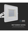 100W Flutlichtstrahler - 6500K, weißes Gehäuse, Arbeitsleuchte