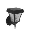 2W Solara LED Wandleuchte mit Solarzelle - IP65, 3000K+6000K, schwarz, inkl. Batterie