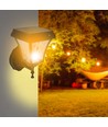 2W Solara LED Wandleuchte mit Solarzelle - IP65, 3000K+6000K, schwarz, inkl. Batterie