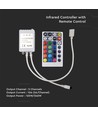 RGB+CCT Controller mit Fernbedienung - 12V/24V, 28 Tasten, 10A, für LED Strips
