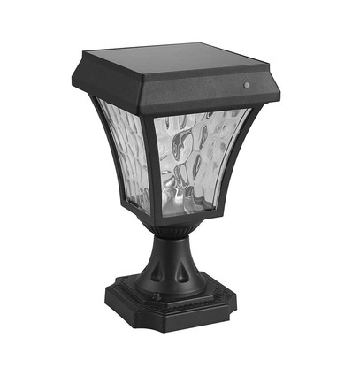 LED Solar-Standlampe - CCT 3in1, Matt Schwarzes Gehäuse