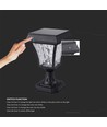 LED Solar-Standlampe - CCT 3in1, Matt Schwarzes Gehäuse