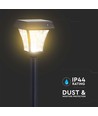 2W LED Solar Gartenlampe mit Erdspieß - Schwarz, 3-in-1 CCT, Bewegungssensor, IP65, Höhe 93cm, Aluminium