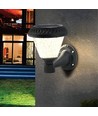0,8W Solara LED Wandleuchte mit Sensor und Solar - CCT, RF Fernbedienung, IP44, schwarz, 16x23 cm