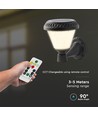 0,8W Solara LED Wandleuchte mit Sensor und Solar - CCT, RF Fernbedienung, IP44, schwarz, 16x23 cm