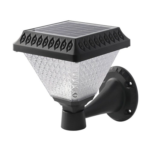 0,8W Solara LED Wandleuchte mit Solar und Fernbedienung - CCT, IP44, schwarz, inkl. Sensor