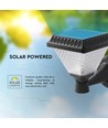 0,8W Solara LED Wandleuchte mit Solar und Fernbedienung - CCT, IP44, schwarz, inkl. Sensor