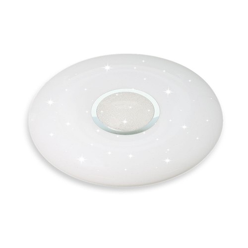 60W Designer Deckenleuchte mit Fernbedienung - 150lm/W, CCT, dimmbar, Sternenhimmel, runde Abdeckung