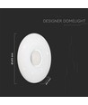 60W Designer Deckenleuchte mit Fernbedienung - 150lm/W, CCT, dimmbar, Sternenhimmel, runde Abdeckung