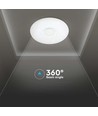 60W Designer Deckenleuchte mit Fernbedienung - 150lm/W, CCT, dimmbar, Sternenhimmel, runde Abdeckung