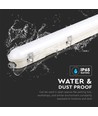 120cm 36W wasserdichte komplette LED Wannenleuchte mit Notlicht - Samsung LED Chip, 120lm/W, IP65, 4000K, 3 Stunden Akkubetrieb