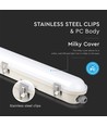 120cm 36W wasserdichte komplette LED Wannenleuchte mit Notlicht - Samsung LED Chip, 120lm/W, IP65, 4000K, 3 Stunden Akkubetrieb
