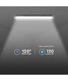 120cm 36W wasserdichte komplette LED Wannenleuchte mit Notlicht - Samsung LED Chip, 120lm/W, IP65, 4000K, 3 Stunden Akkubetrieb