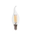 E14 4W LED Kerzenlampe mit Windstoß - Filament, 400lm, 6500K, Samsung LED chip