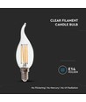E14 4W LED Kerzenlampe mit Windstoß - Filament, 400lm, 6500K, Samsung LED chip
