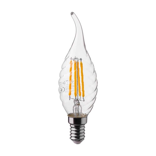 E14 4W LED Flammenlampe - Filament, Kerzenlampe, 4000K
