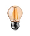 E27 4W LED Kerzenlampe - G45, Filament, 2200K, bernsteinfarben