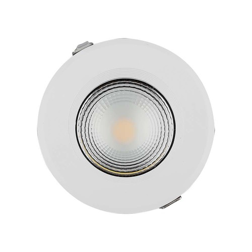40W Ø22,1cm LED Einbaupanel - 105lm/W, COB LED, Ausschnitt: Ø20,7 cm, Maße: Ø22,1 cm, weißer Rand