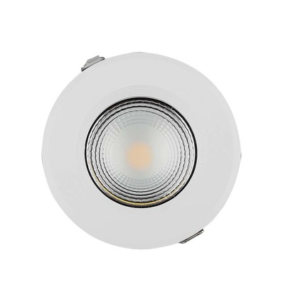 40W Ø22,1cm LED Einbaupanel - 105lm/W, COB LED, Ausschnitt: Ø20,7 cm, Maße: Ø22,1 cm, weißer Rand