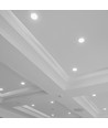 40W Ø22,1cm LED Einbaupanel - 105lm/W, COB LED, Ausschnitt: Ø20,7 cm, Maße: Ø22,1 cm, weißer Rand