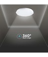 40W Designer Dome Deckenleuchte mit Fernbedienung - CCT Farbtemperaturwechsel, dimmbar, Sternenhimmeleffekt, Ø39cm