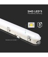 150cm 48W wasserdichte komplette LED Wannenleuchte mit Notlicht - IP65, 120lm/W, Samsung LED Chip, 3 Stunden Akkubetrieb