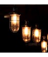 E27 8W LED-Lampe - ST64, Filament, bernsteinfarbenes Glas, extra warm 2200K