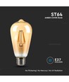 E27 8W LED-Lampe - ST64, Filament, bernsteinfarbenes Glas, extra warm 2200K