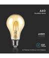 E27 10W LED Filament Birne - A67, Amber Glas, 2200K, 950lm