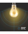 E27 10W LED Filament Birne - A67, Amber Glas, 2200K, 950lm