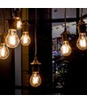 E27 12W LED-Lampe - A60, Filament, bernsteinfarbenes Glas, extra warm 2200K