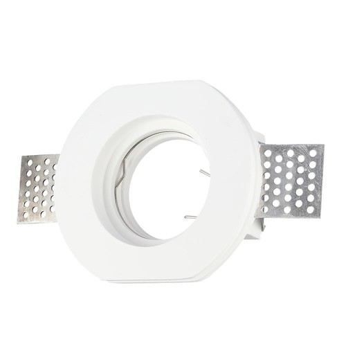 GU10 Gipslampe Rund - Weiß