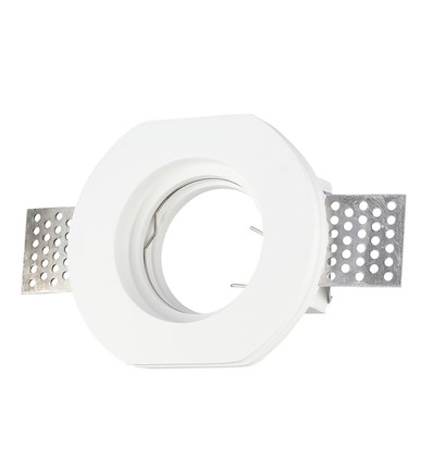 GU10 Gipslampe Rund - Weiß