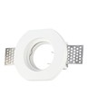 GU10 Gipslampe Rund - Weiß