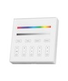 4 Zonen RGB+W WiFi Wandpanel Fernbedienung, 3V - 86x86mm, Weiß, 4 Zonen, dimmbar, RF 2.4GHz