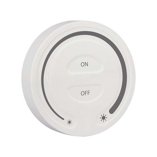 Drahtloser Touch Dimmer für LED-Streifen, Weiß - 12V/24V, Wandmontage, für einfarbige LED