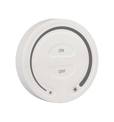 Drahtloser Touch Dimmer für LED-Streifen, Weiß - 12V/24V, Wandmontage, für einfarbige LED