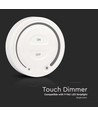 Drahtloser Touch Dimmer für LED-Streifen, Weiß - 12V/24V, Wandmontage, für einfarbige LED