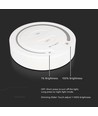 Drahtloser Touch Dimmer für LED-Streifen, Weiß - 12V/24V, Wandmontage, für einfarbige LED