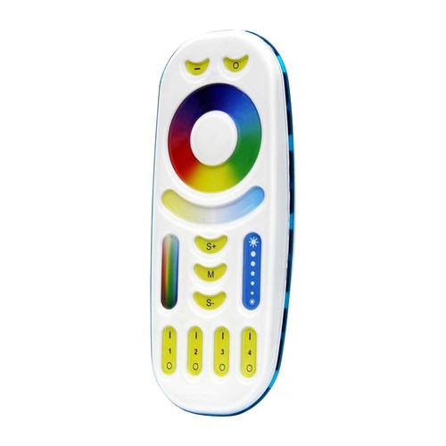 Touch Fernbedienung für RGB+CCT LED Strips - 4 Zonen, weiß, Touch-Steuerung