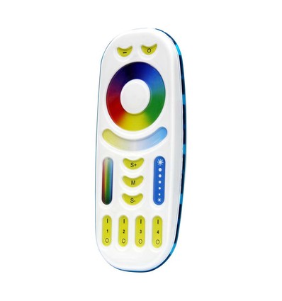 Touch Fernbedienung für RGB+CCT LED Strips - 4 Zonen, weiß, Touch-Steuerung