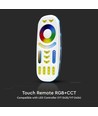 Touch Fernbedienung für RGB+CCT LED Strips - 4 Zonen, weiß, Touch-Steuerung