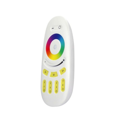 Funk Touch RGB+W Fernbedienung - 4 Zonen, 2.4GHz, weiß, für RGB+W LED Strips
