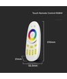 Funk Touch RGB+W Fernbedienung - 4 Zonen, 2.4GHz, weiß, für RGB+W LED Strips