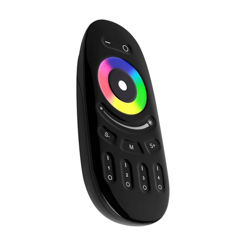 Touch Fernbedienung für RGB+W - Schwarz, 4 Zonen, 2.4GHz, batteriebetrieben