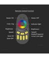 Touch Fernbedienung für RGB+W - Schwarz, 4 Zonen, 2.4GHz, batteriebetrieben